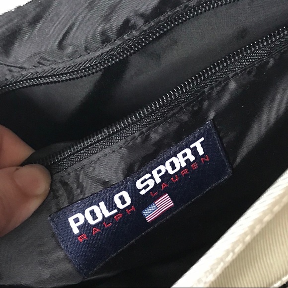 Ralph Lauren Polo MESSENGER Purse Bag! ❤️NWT Black - Picture 6 of 8